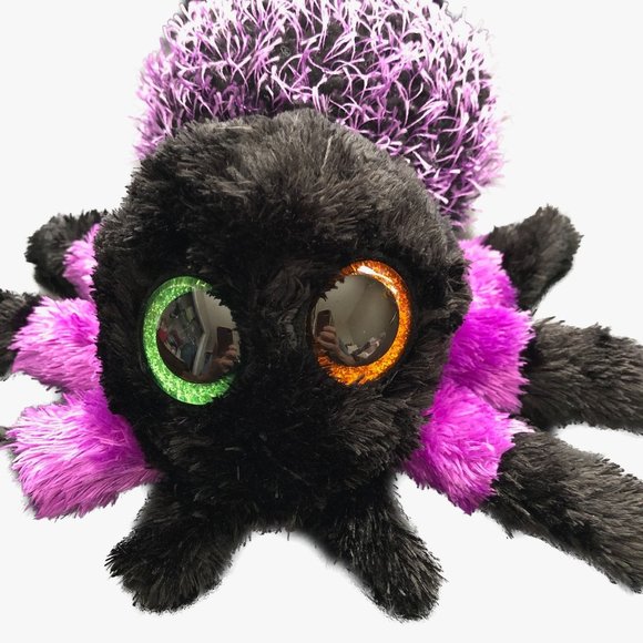 Ty Beanie Boo "Creepy" the Purple Spider Plush 7" Stuffed Tarantula Halloween - Picture 1 of 8
